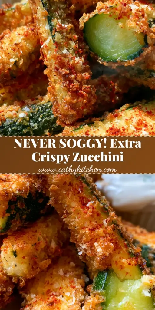 A stack of thick-cut breaded zucchini fries with a crunchy panko crust and parmesan flakes on a stone plate.