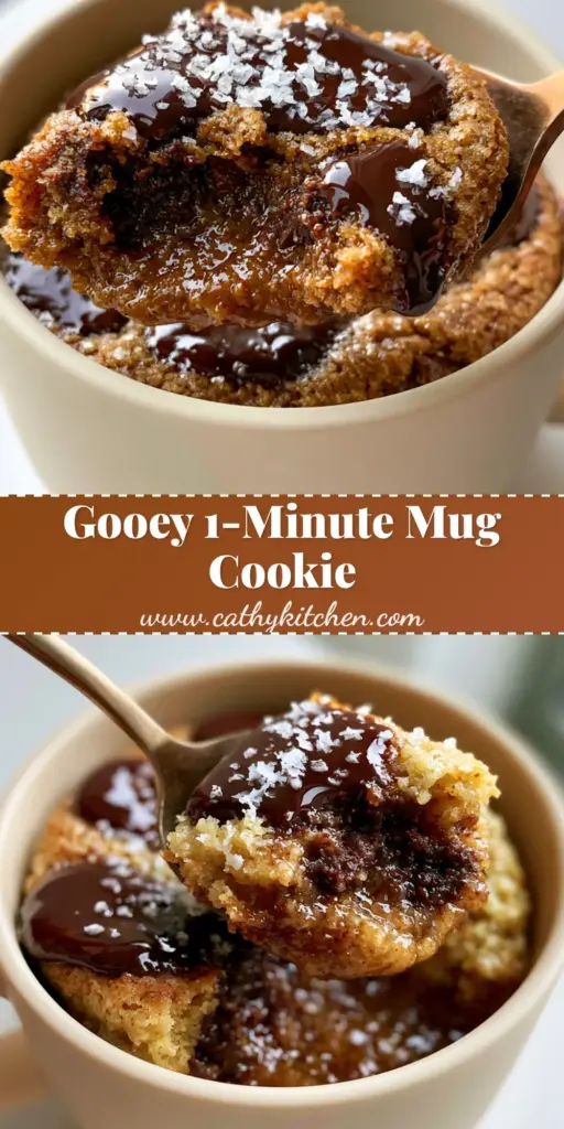 A close-up smartphone photo of a warm Chocolate chip cookie in a mug with a spoon scoop showing a gooey, steaming interior and melted dark chocolate pools.