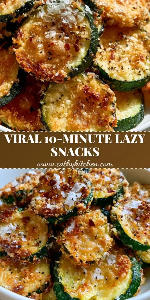 A tall pile of air-fried zucchini rounds with a golden panko crust in a white bowl, perfect 3-ingredient snacks.
