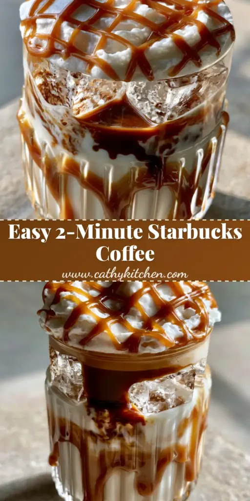 A professional iced caramel macchiato with distinct layers of coffee flavors, thick caramel drizzle, and a crosshatch foam topper.